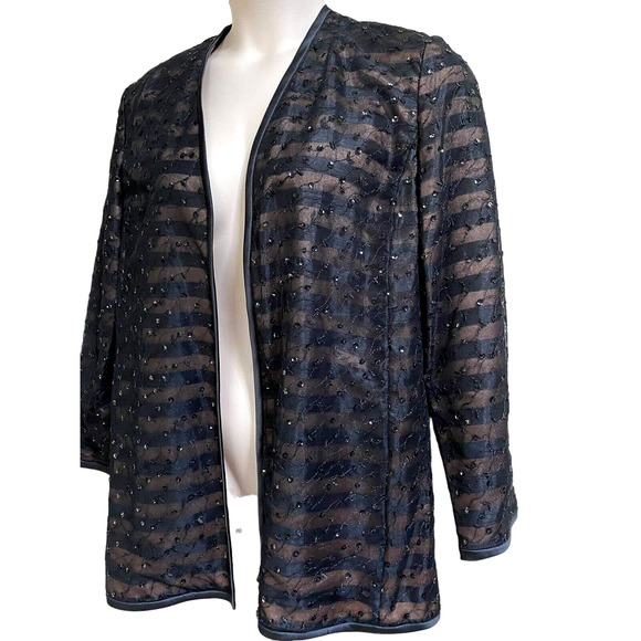 Kathryn Lindsay Occasion Sequin Stylish Jacket Blazer~ 18W - Picture 2 of 6